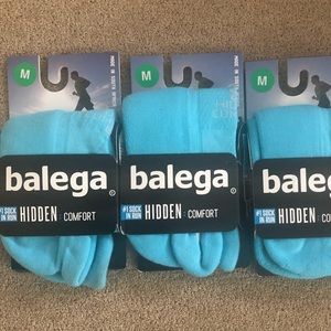 New Balega Hidden Comfort Socks-3pr MED Turquoise